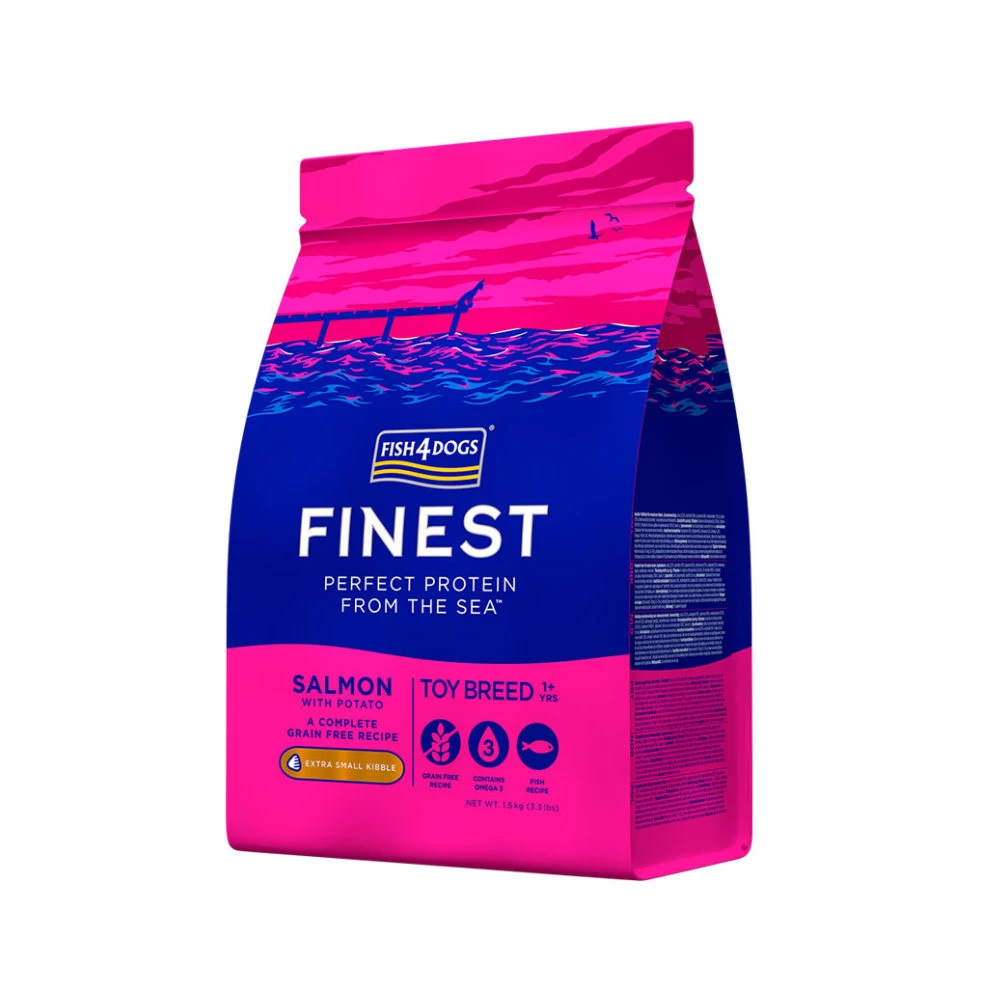 Fish4Dogs Finest Toy Breed Complete - Zalm Extra Kleine Brok - Afbeelding 4