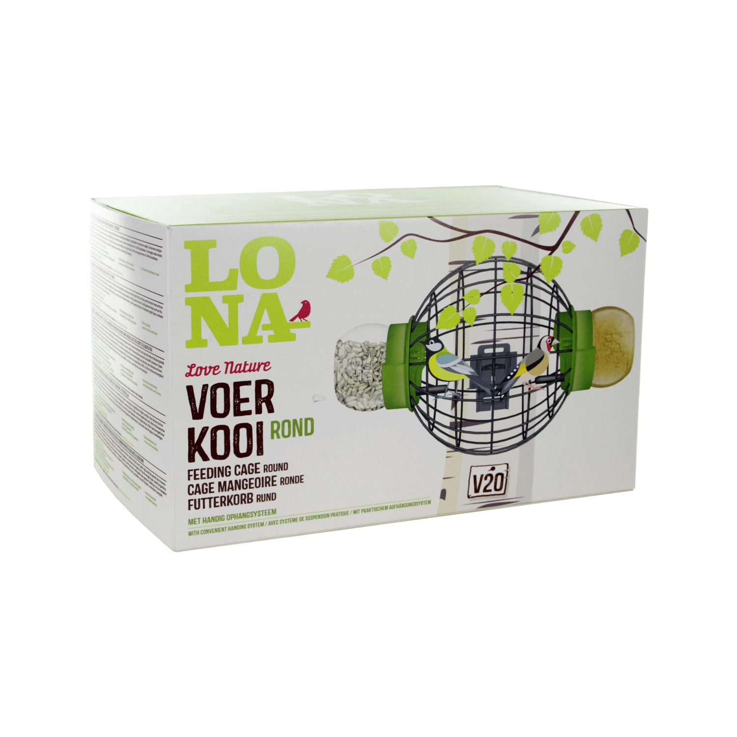 LONA Voerkooi V20 Rond Voor Vogels - Afbeelding 3