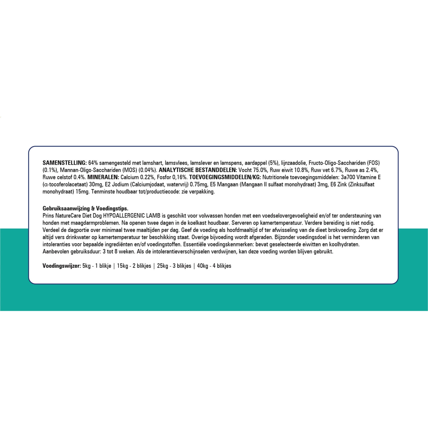 Prins NatureCare Diet Dog Hypoallergenic - Afbeelding 5